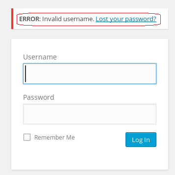 ERROR: Invalid username. Lost your password? username Password Remember Me Log In 