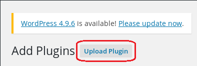 WordPress 4.9.6 is available! Please update now. Add Plugins 